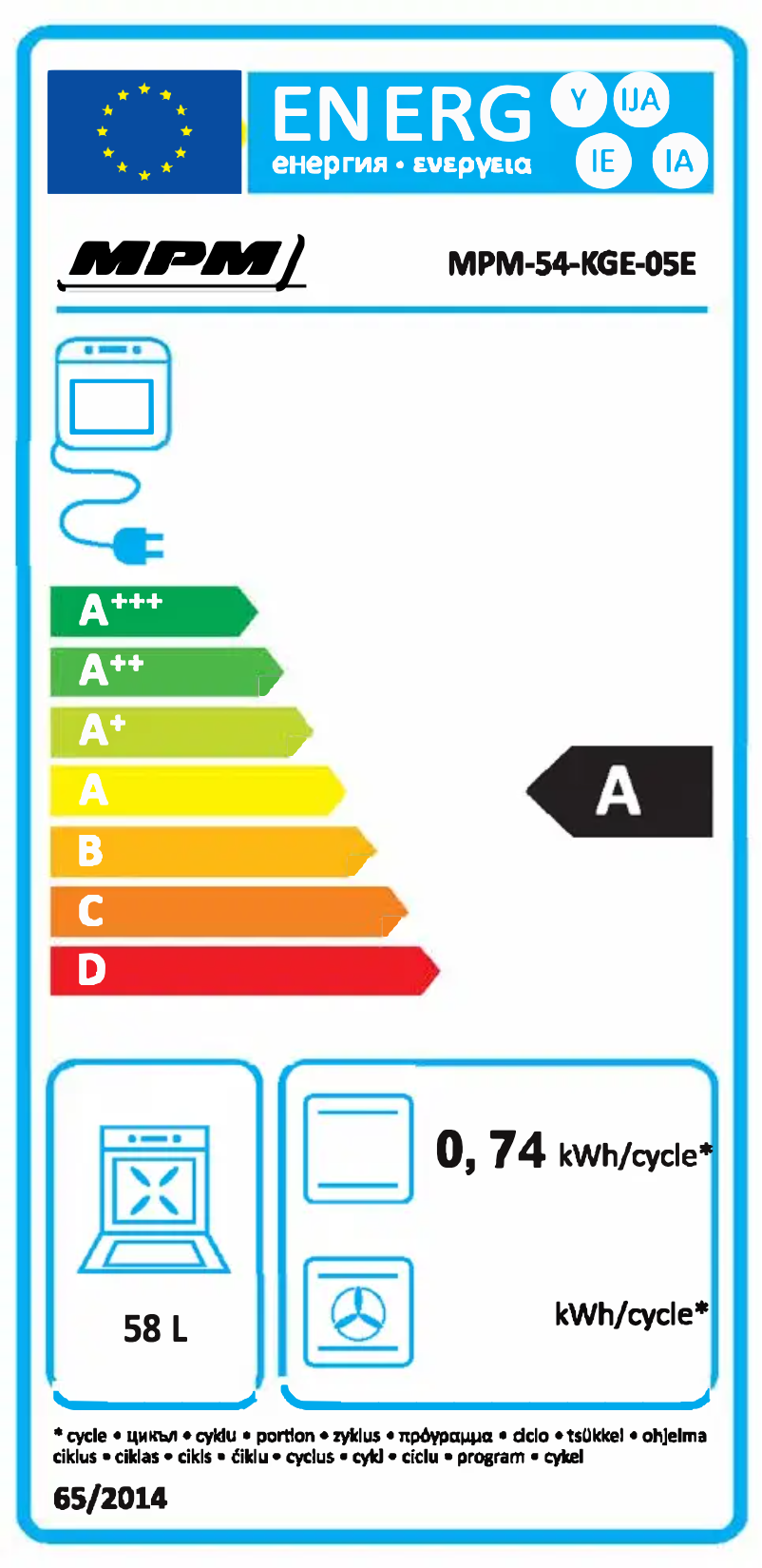 Page 1 de la notice Manuel utilisateur MPM MPM-54-KGE-05E