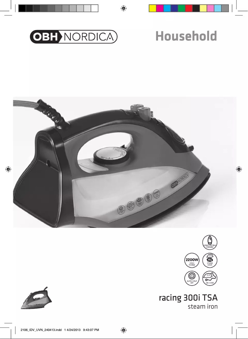 Página 1 del manual Manual de usuario OBH Nordica Racing 300i TSA 2106