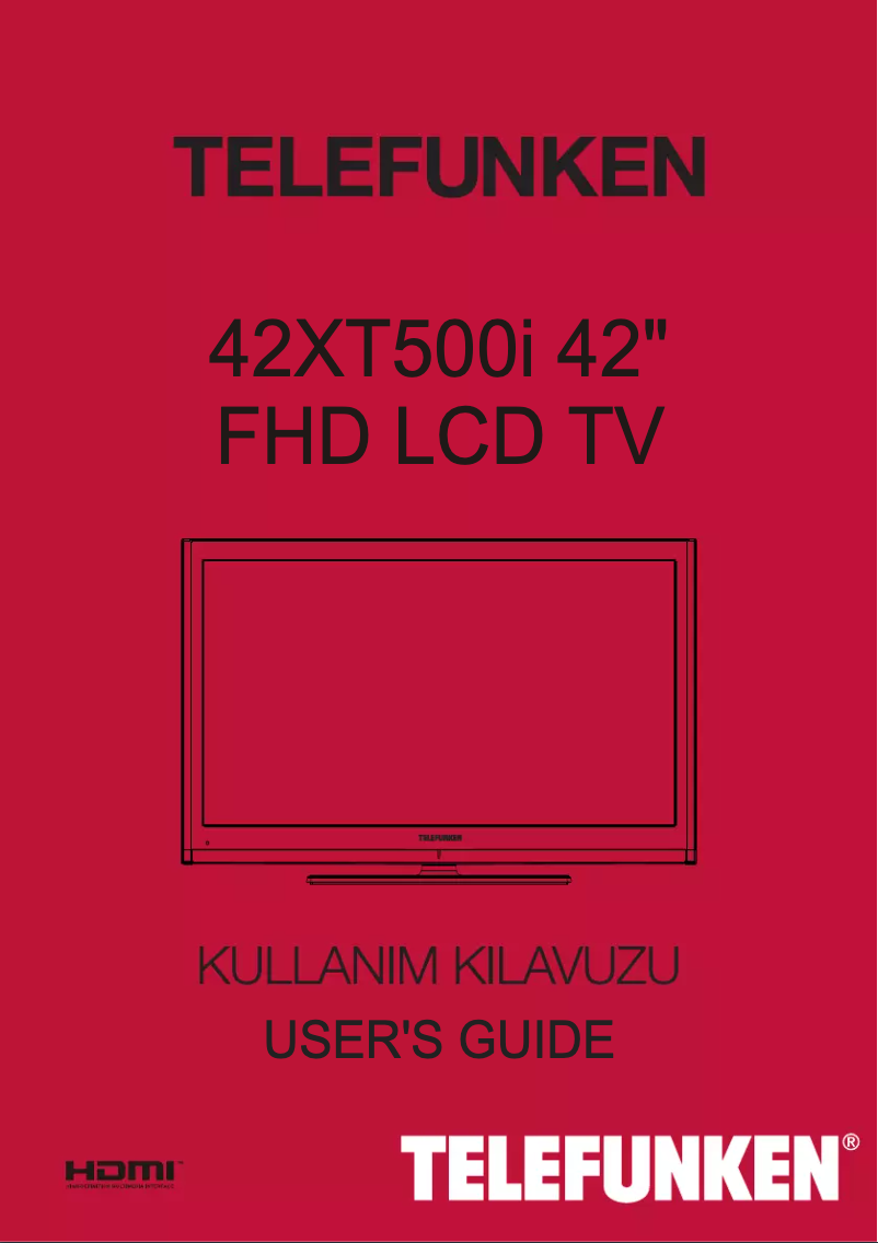 Page n°1 - Manuel utilisateur Telefunken 42XT500i