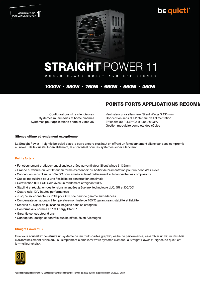 Image de la première page du manuel de l'appareil Straight Power 11