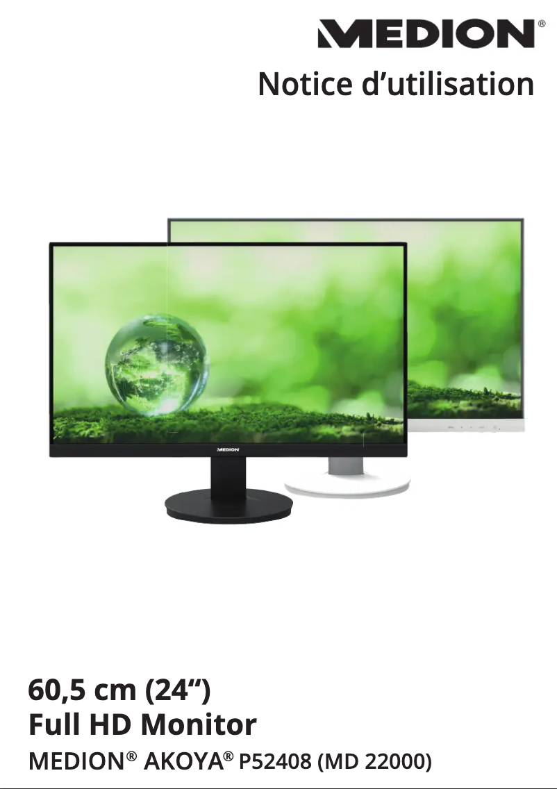 Page n°1 - Manuel utilisateur Medion AKOYA P52408 (MD 22000)