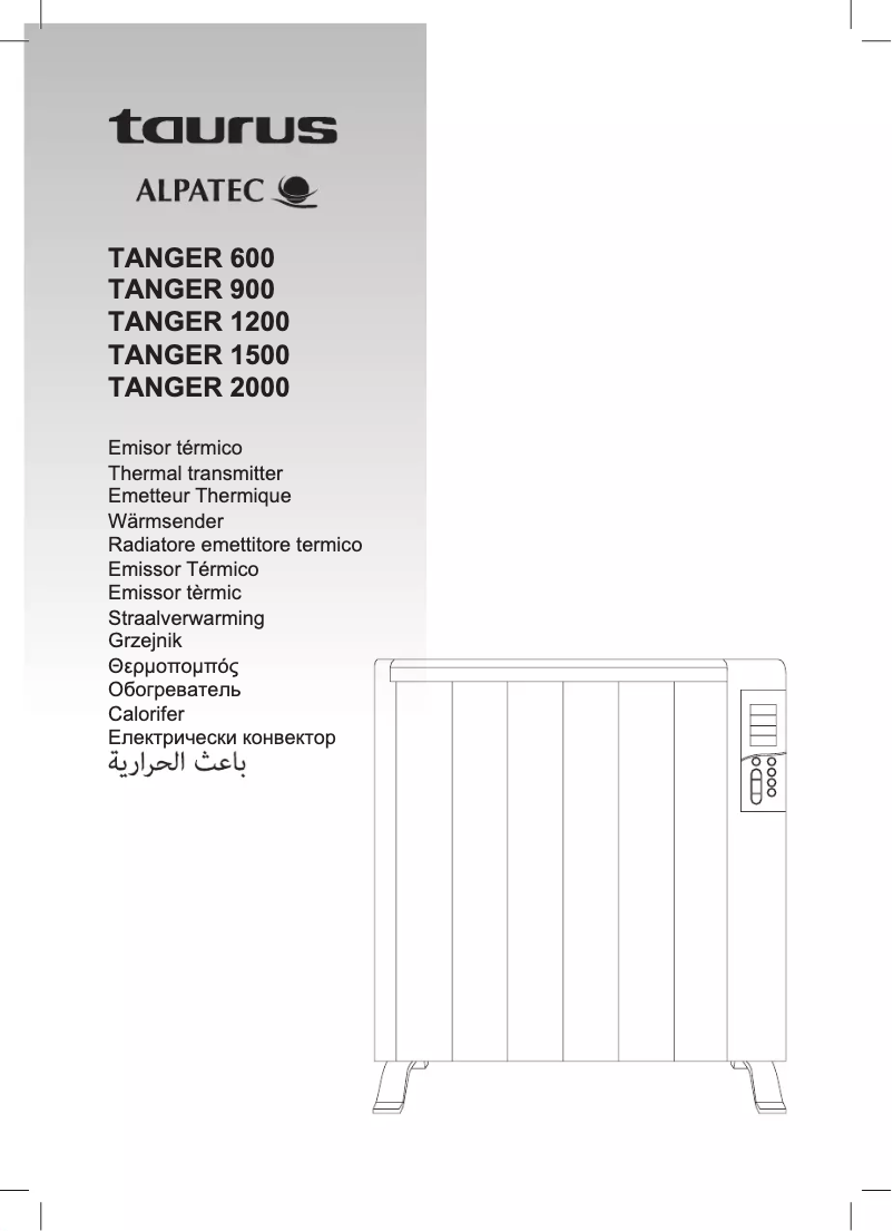Page 1 de la notice Manuel utilisateur Taurus Alpatec TANGER 900