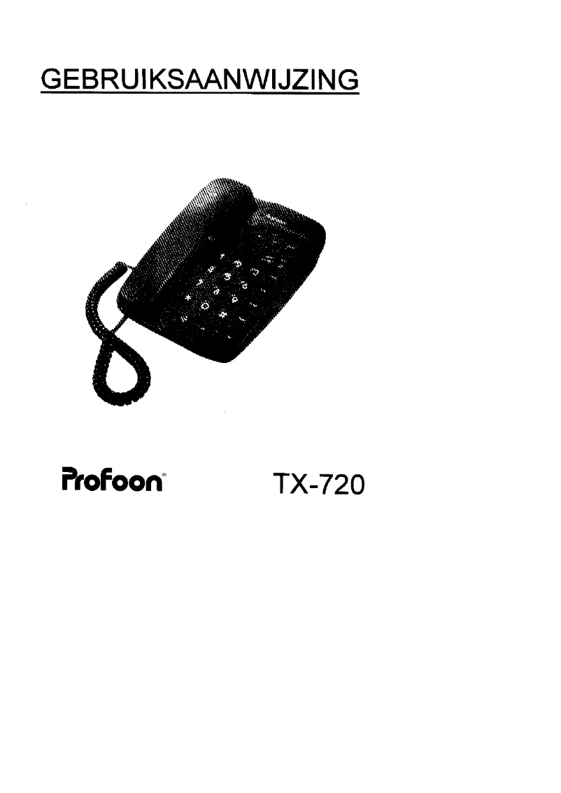 Image de la première page du manuel de l'appareil TX-720