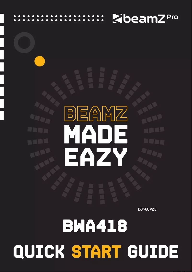 Page n°1 - Guide de démarrage rapide BeamZ BTF440Z