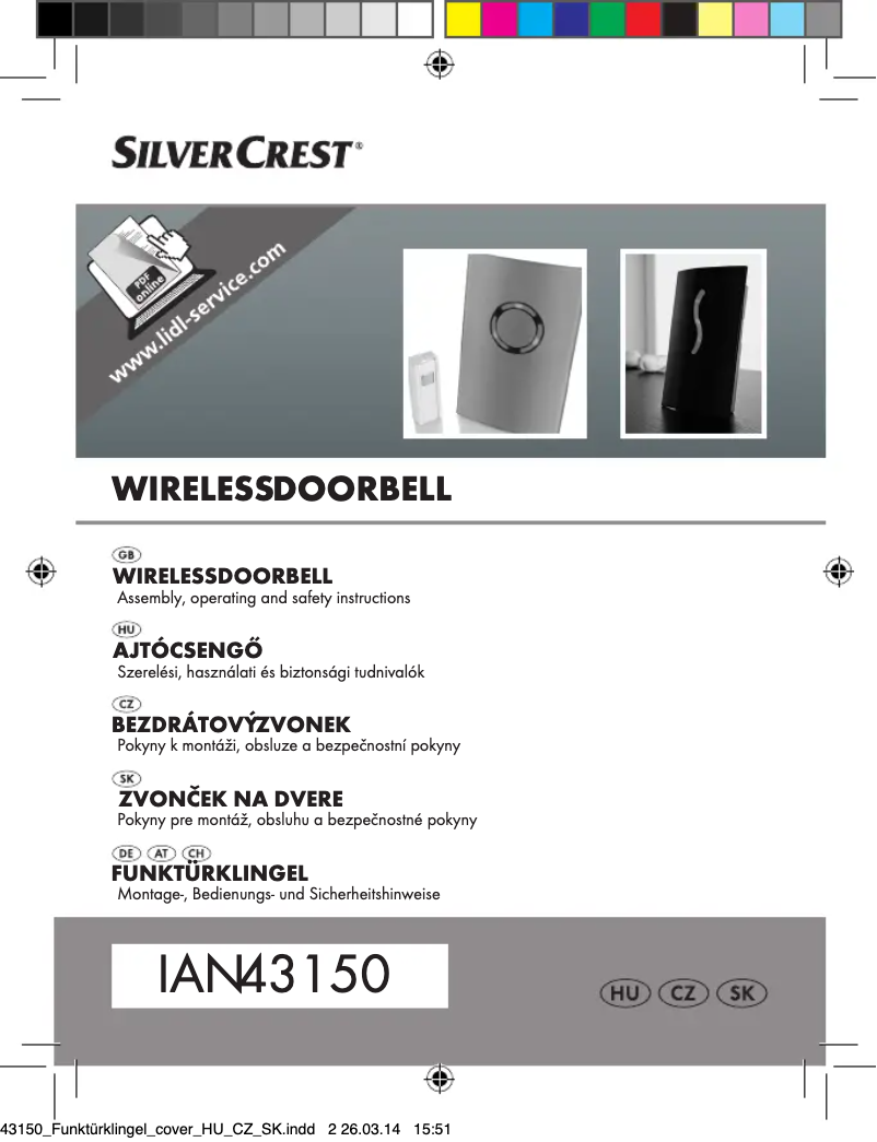 Page 1 de la notice Manuel utilisateur SilverCrest IAN 43150