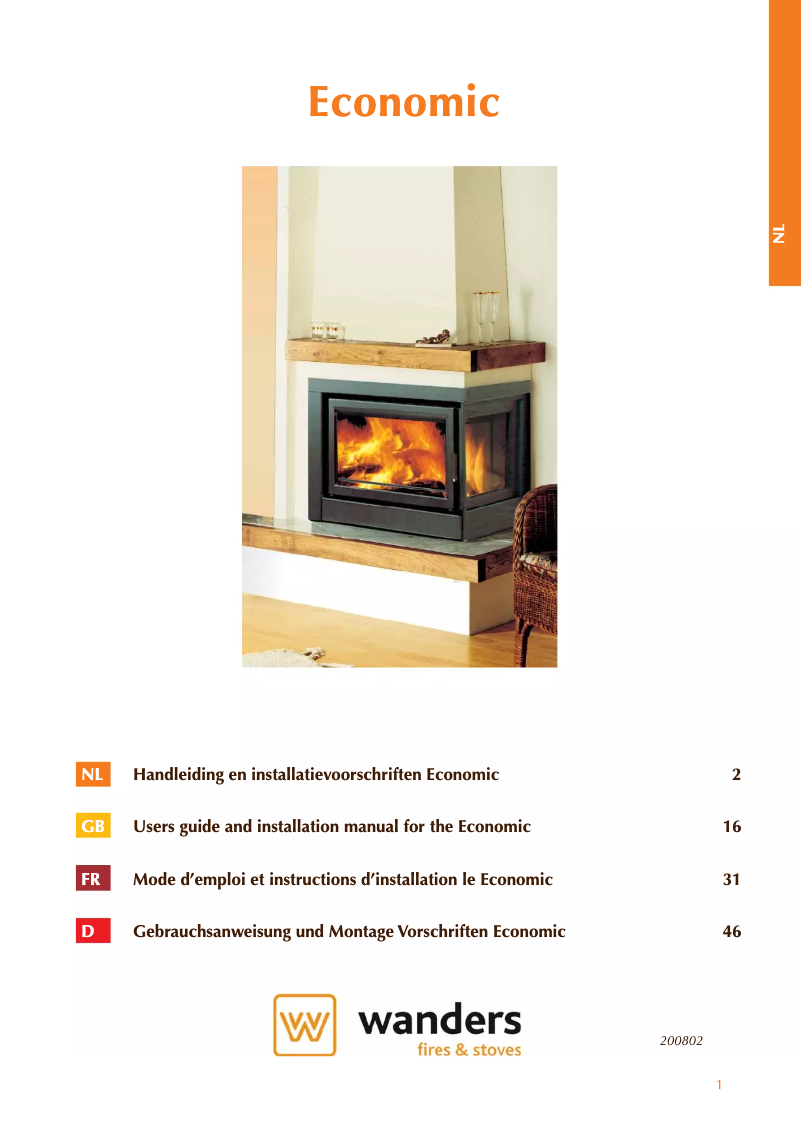 Image de la première page du manuel de l'appareil Economic 60