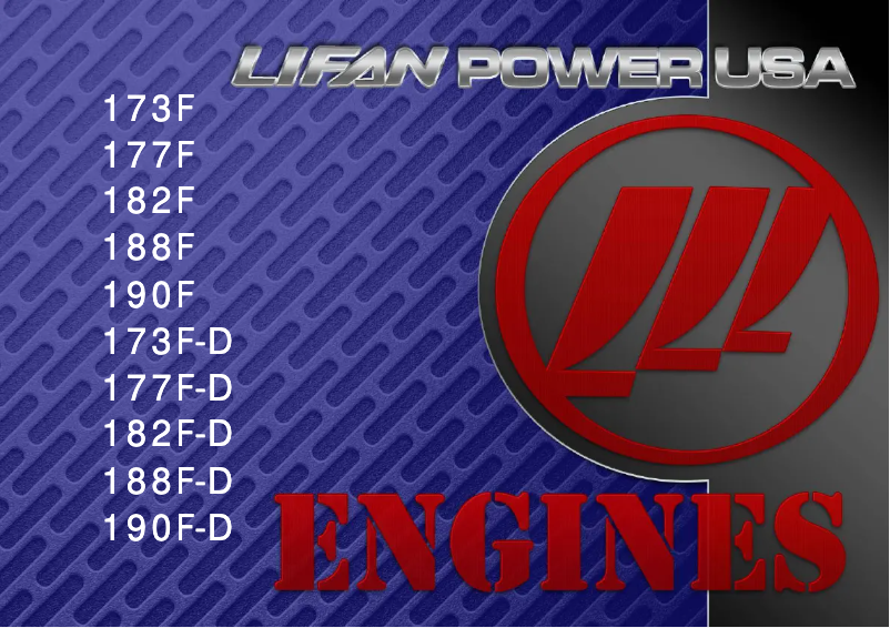 Página 1 del manual Manual de usuario Lifan LF-173F