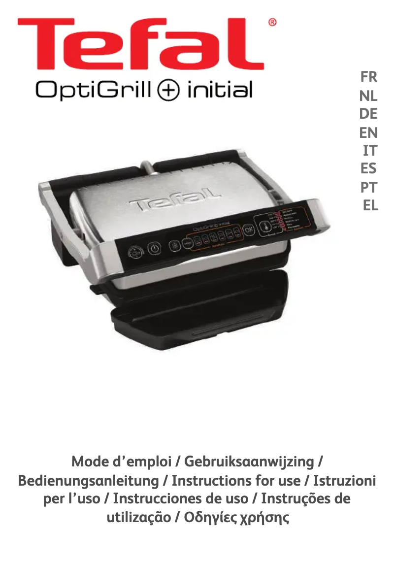 Image de la première page du manuel de l'appareil Optigrill+ Initial GC706D