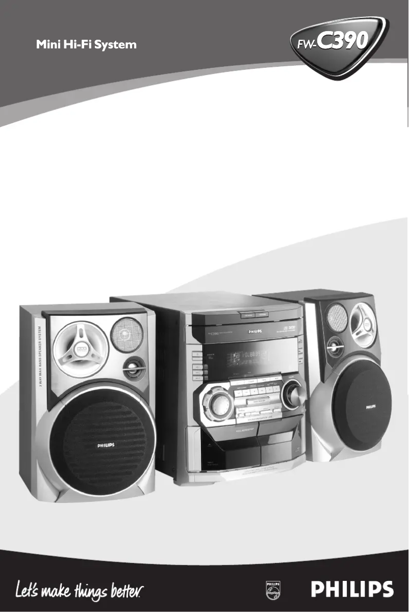 Page n°1 - Manuel utilisateur Philips FW-C390