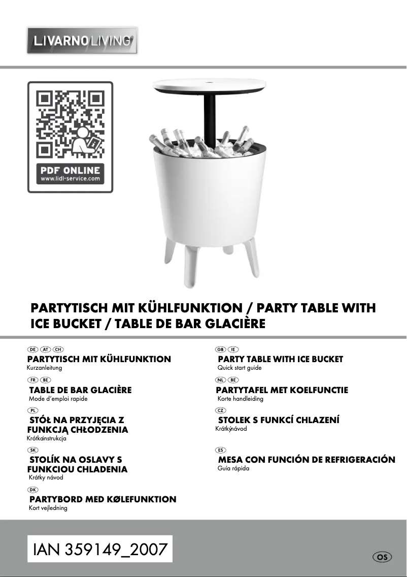 Page 1 de la notice Manuel utilisateur Florabest IAN 359149