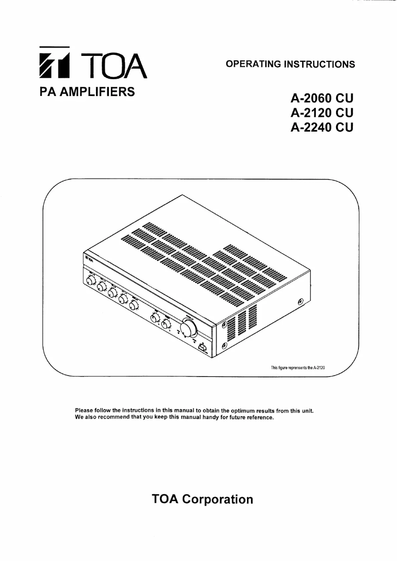 Imagen de la primera página del manual del dispositivo A-2120