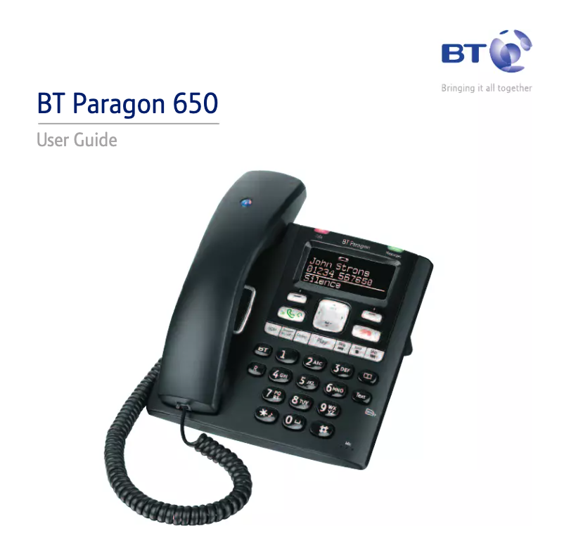 Image de la première page du manuel de l'appareil Paragon 650