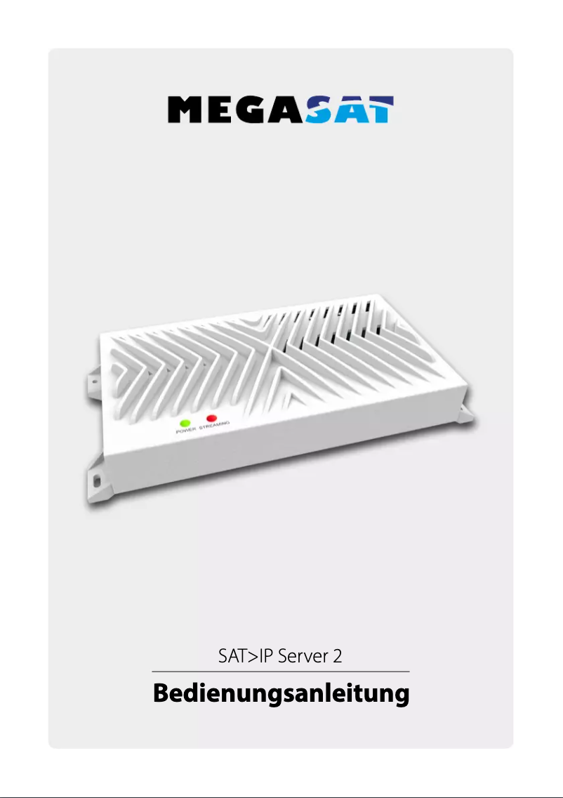 Image de la première page du manuel de l'appareil SAT>IP Server 2