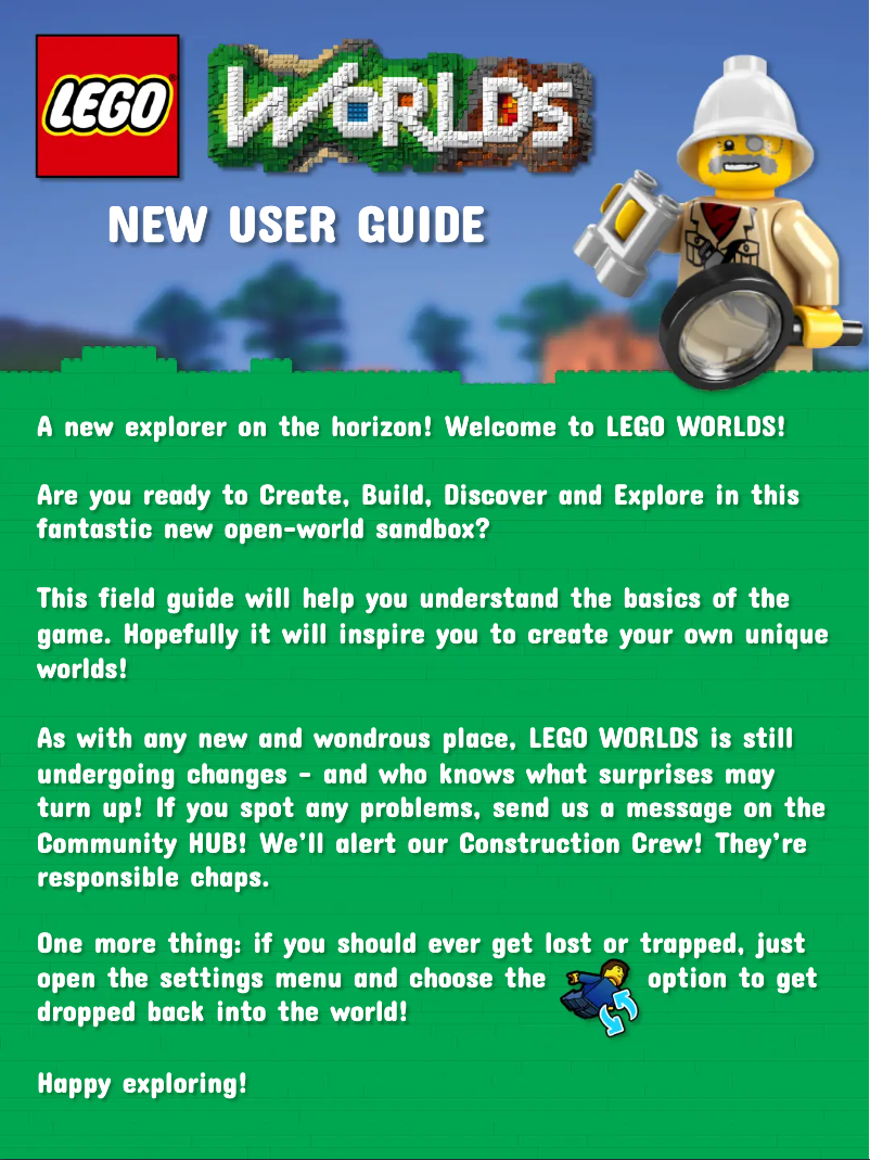 Página 1 del manual Manual de usuario Lego Worlds