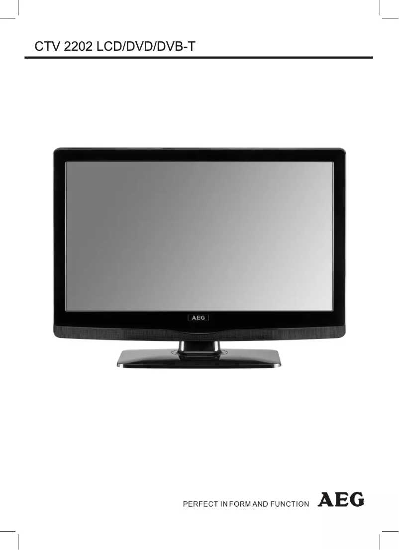 Page 1 de la notice Manuel utilisateur AEG 2202 CTV