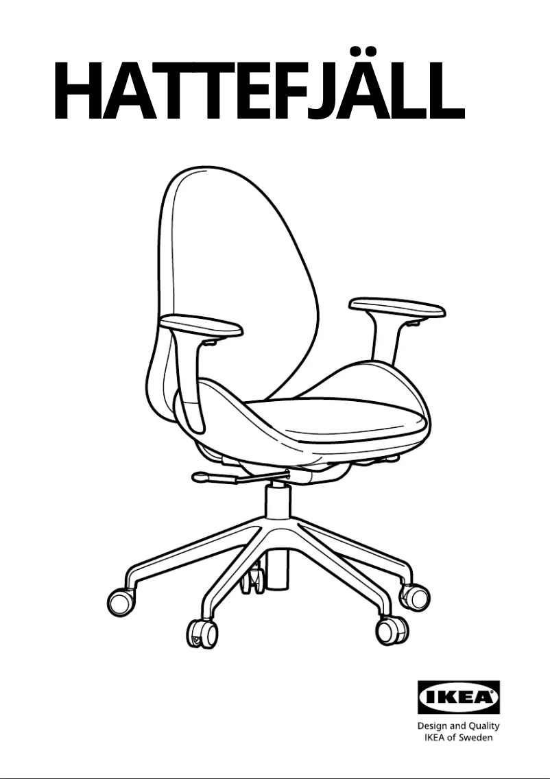 Imagen de la primera página del manual del dispositivo HATTEFJÄLL 105.389.72