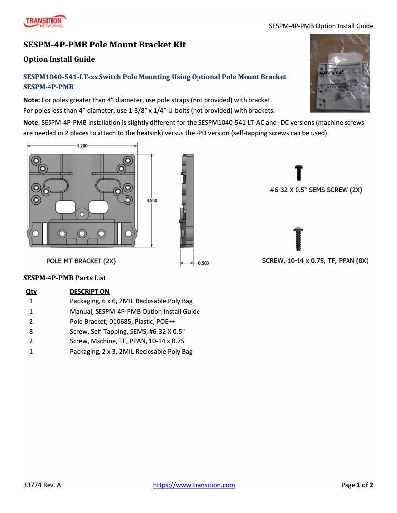 Page 1 de la notice Manuel utilisateur Milan SESPM-4P-PMB