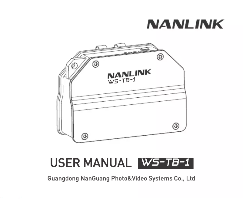 Image de la première page du manuel de l'appareil NANLINK Transmitter Box
