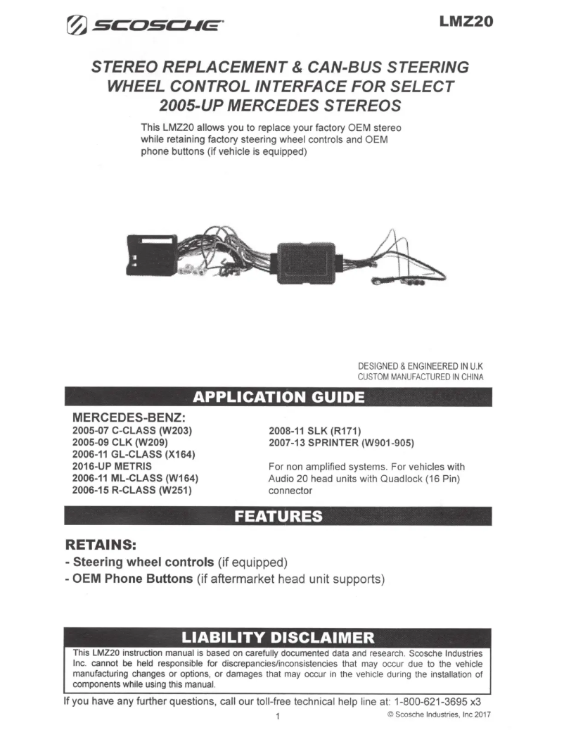 Image de la première page du manuel de l'appareil LMZ20