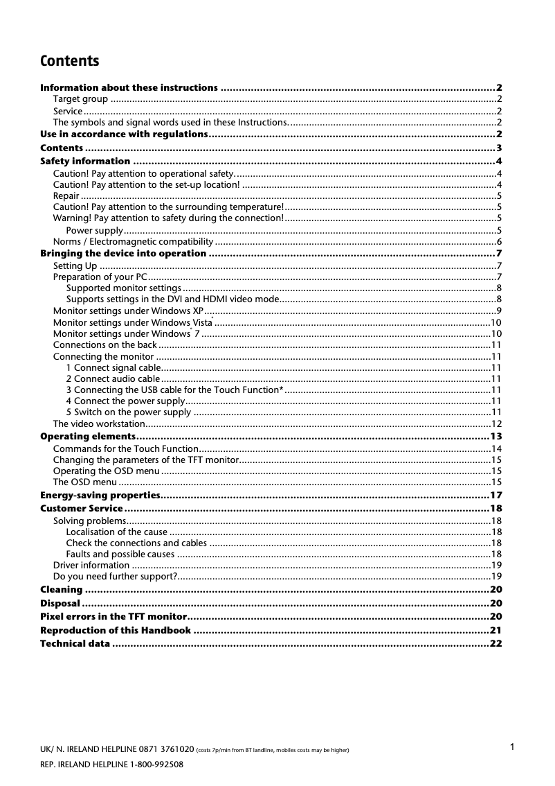 Page n°1 - Manuel utilisateur Medion MD 20165
