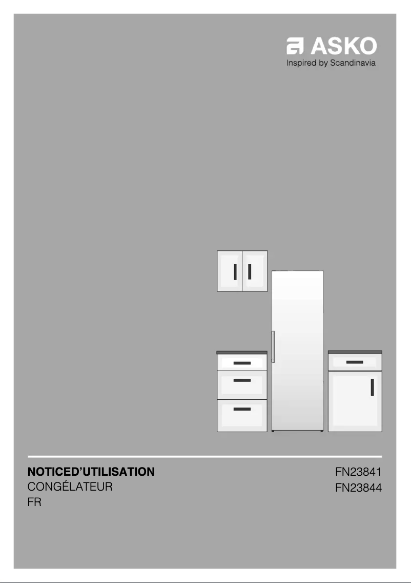 Page 1 de la notice Fiche technique Asko FN23841W