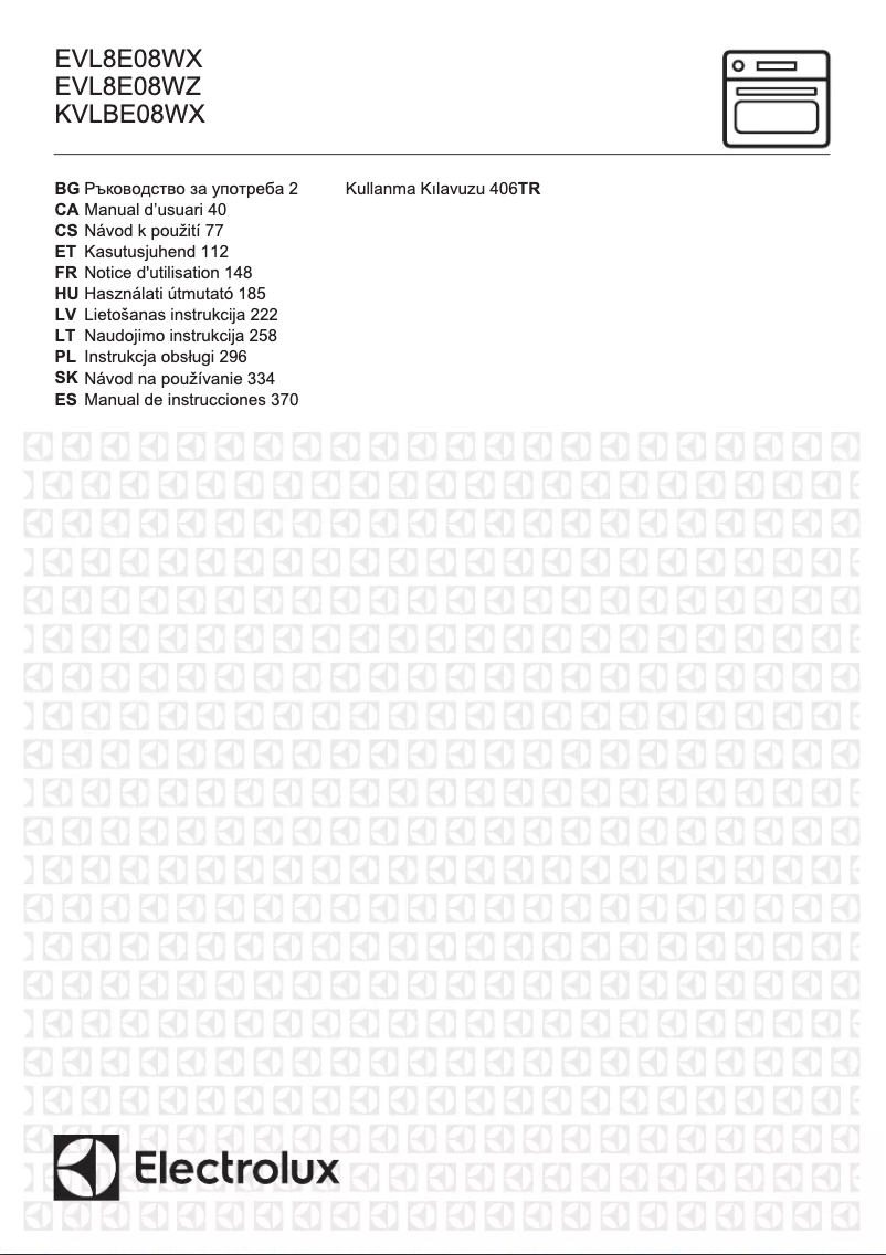 Image de la première page du manuel de l'appareil EVL8E08WZ