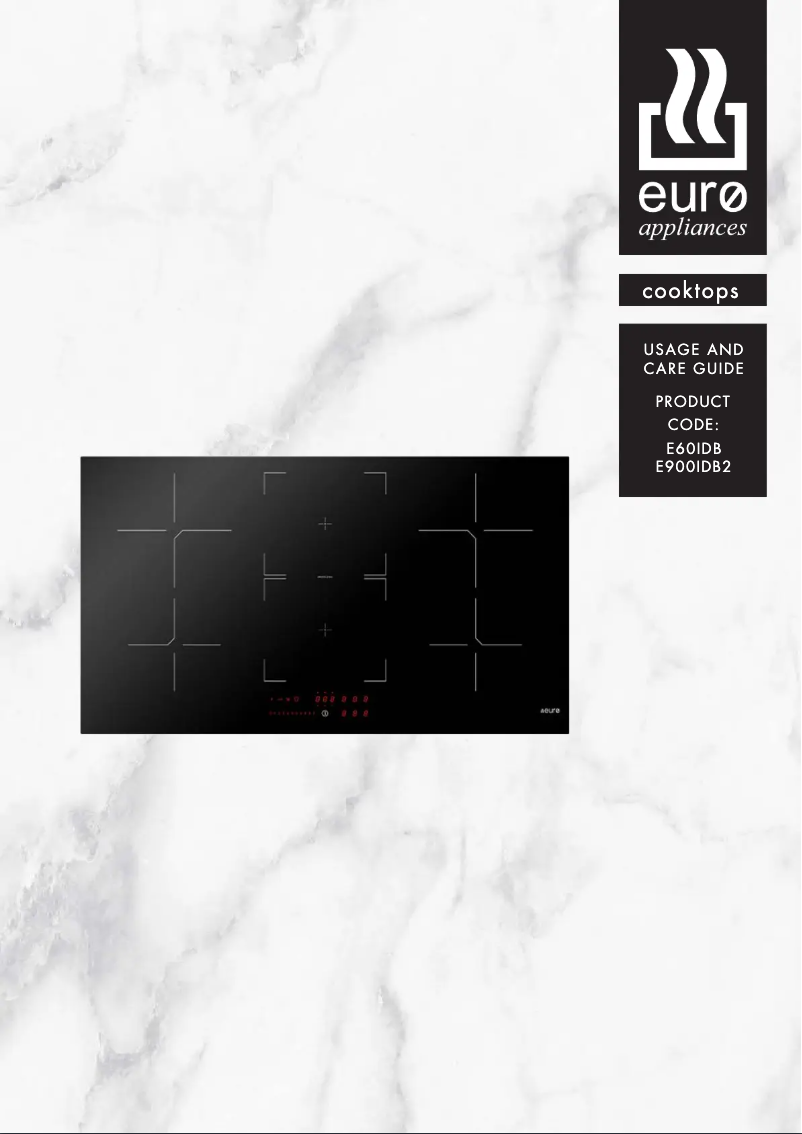 Page n°1 - Manuel utilisateur Euro Appliances E900IDB2