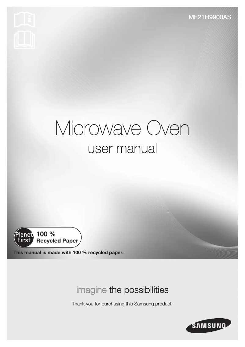 Página 1 del manual Manual de usuario Samsung ME21H9900