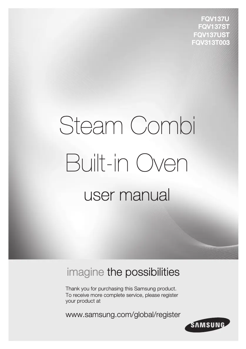 Image de la première page du manuel de l'appareil FQV137ST