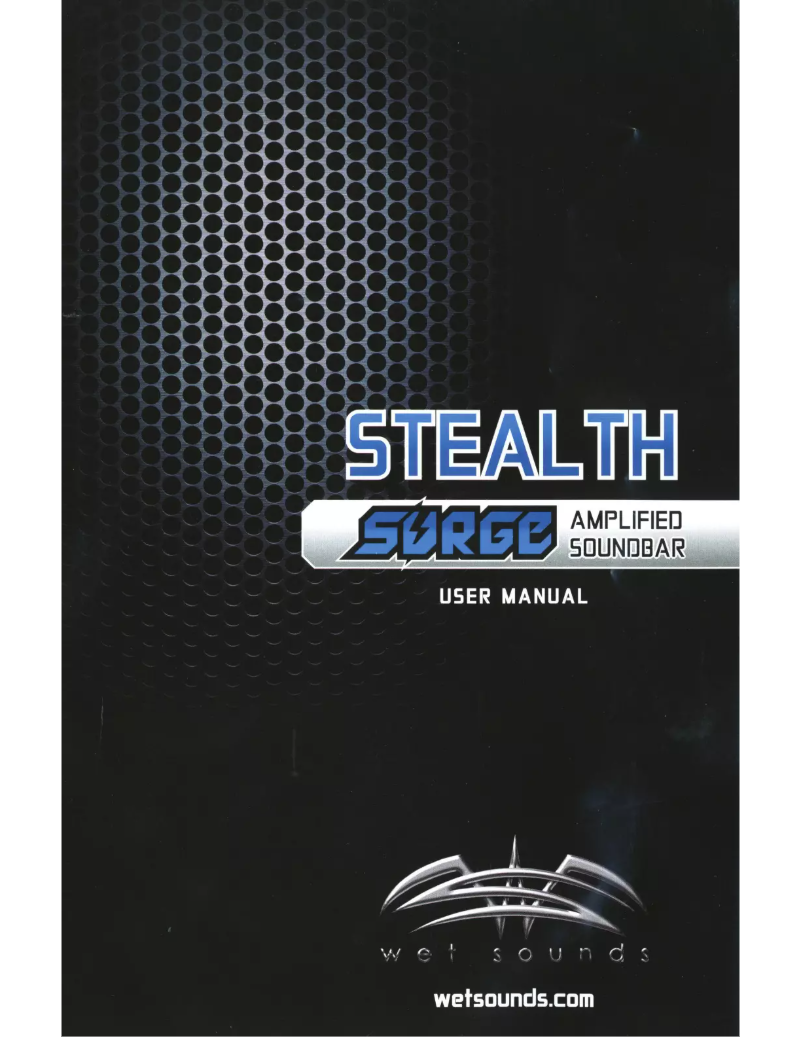 Page 1 de la notice Manuel utilisateur Wet Sounds Stealth Surge 6