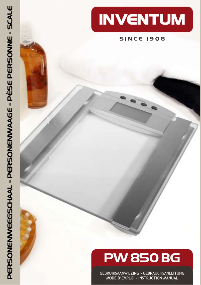 Page n°1 - Manuel utilisateur Inventum PW850BG