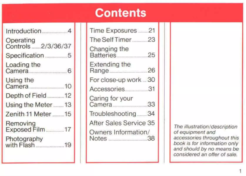Page 1 de la notice Manuel utilisateur Zenit 12