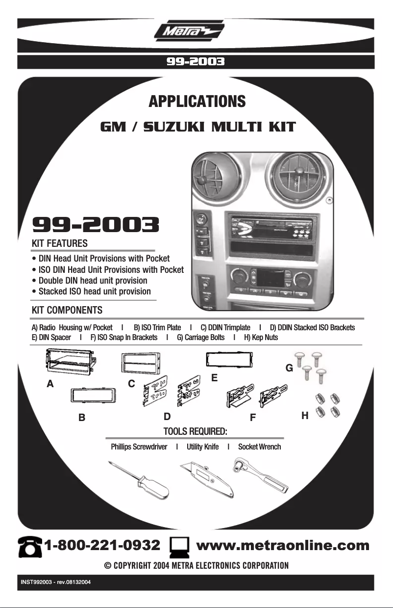 Image de la première page du manuel de l'appareil 99-2003