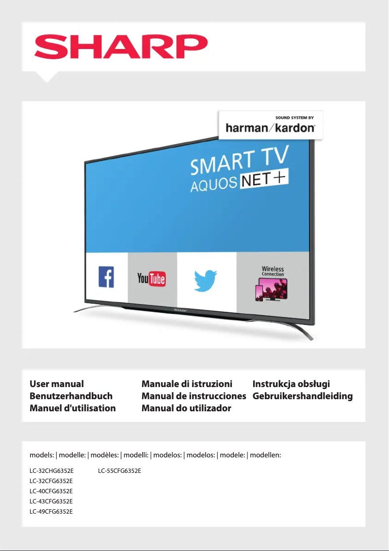 Page n°1 - Manuel utilisateur Sharp LC-40CFG6352E