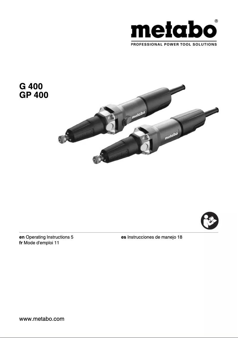 Page n°1 - Manuel utilisateur Metabo GP 400