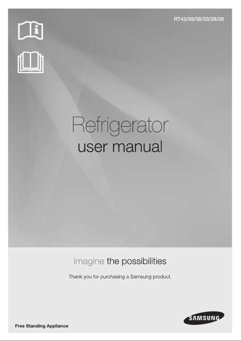 Page 1 de la notice Manuel utilisateur Samsung RT42HAUDE1J
