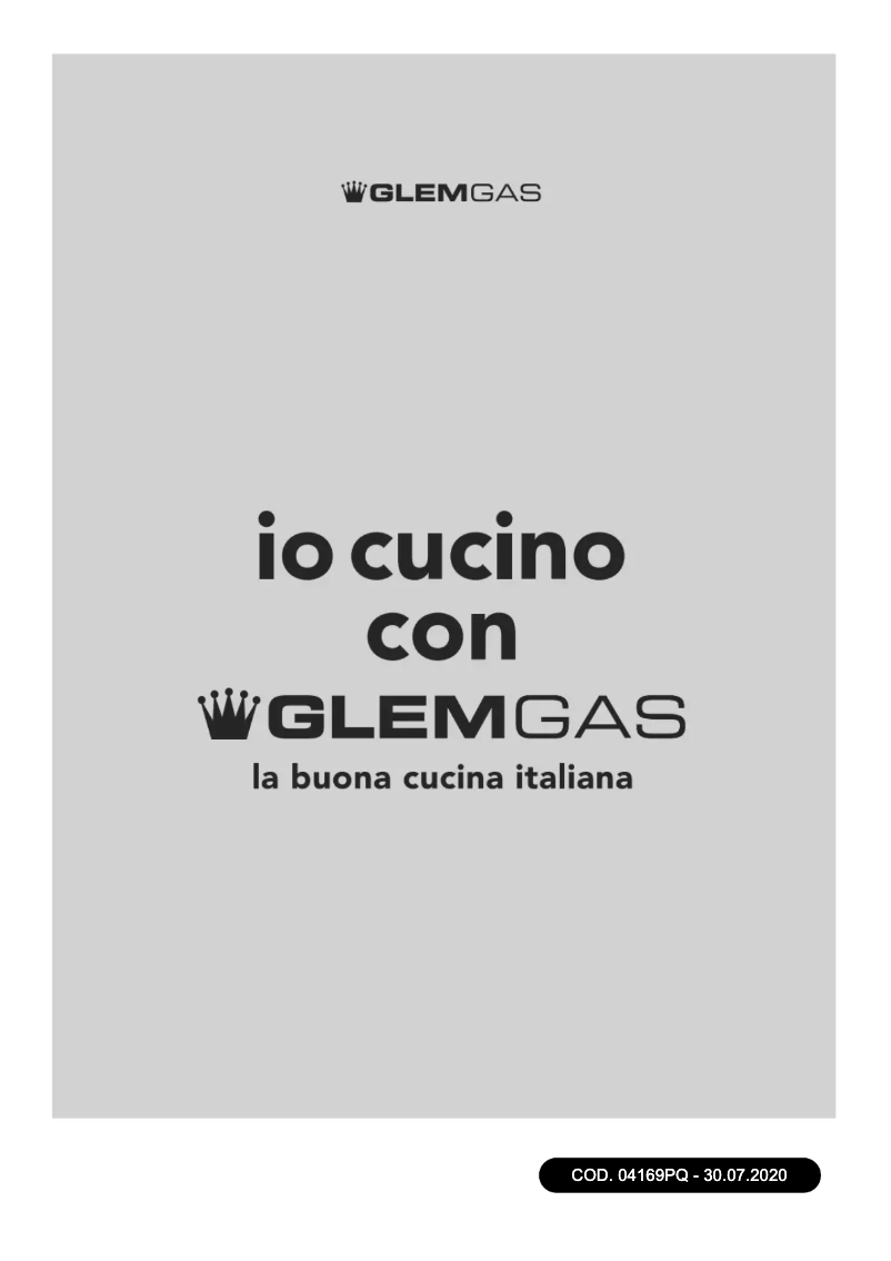 Page 1 de la notice Manuel utilisateur Glem Gas GV64TXBK