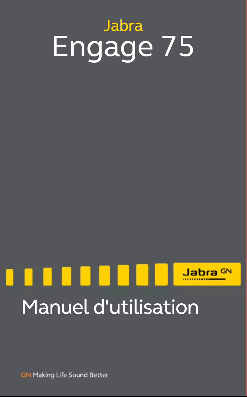Page 1 of the manual User Manual Jabra Engage 75 Convertible