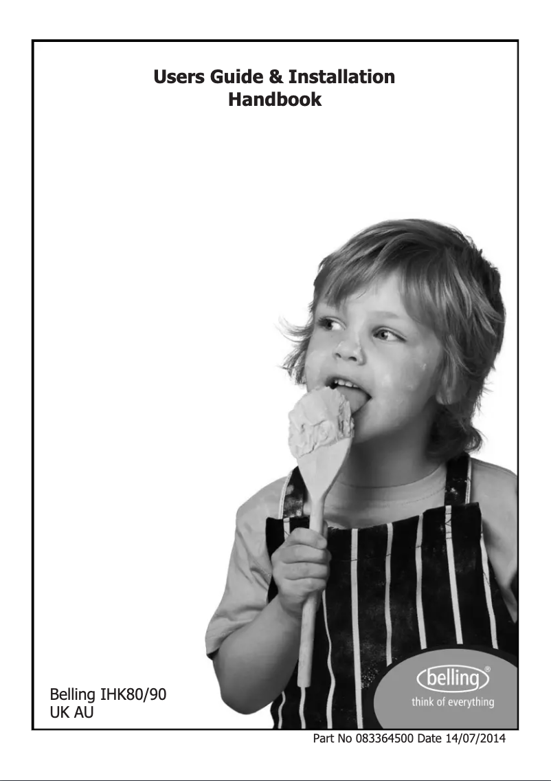 Page n°1 - Manuel utilisateur Belling IHK90