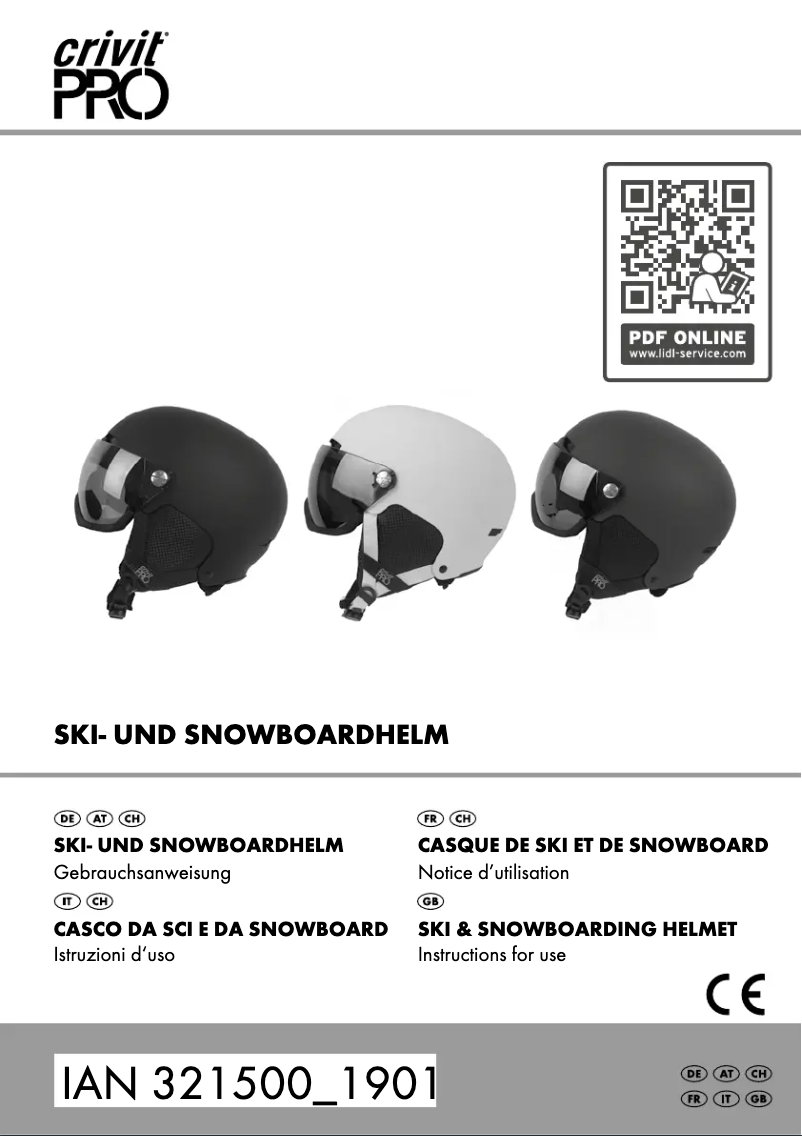 Page n°1 - Manuel utilisateur Crivit IAN 321500