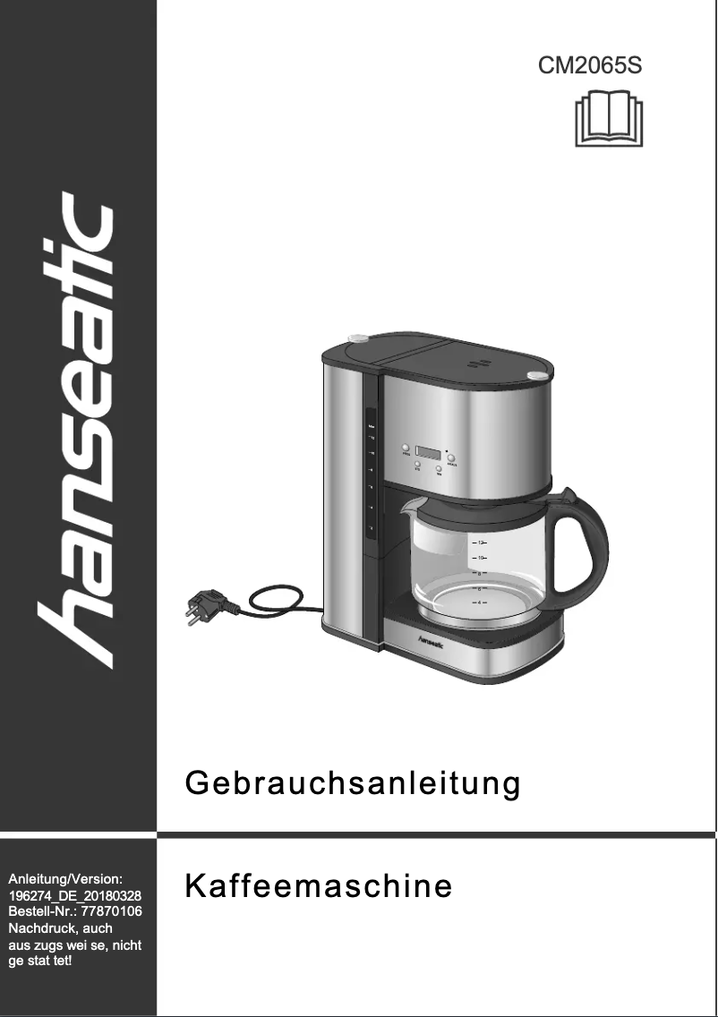 Página 1 del manual Manual de usuario Hanseatic CM2065ST