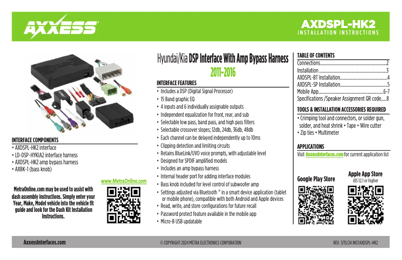 Página 1 del manual Manual de usuario AXESS AXDSPL-HK2