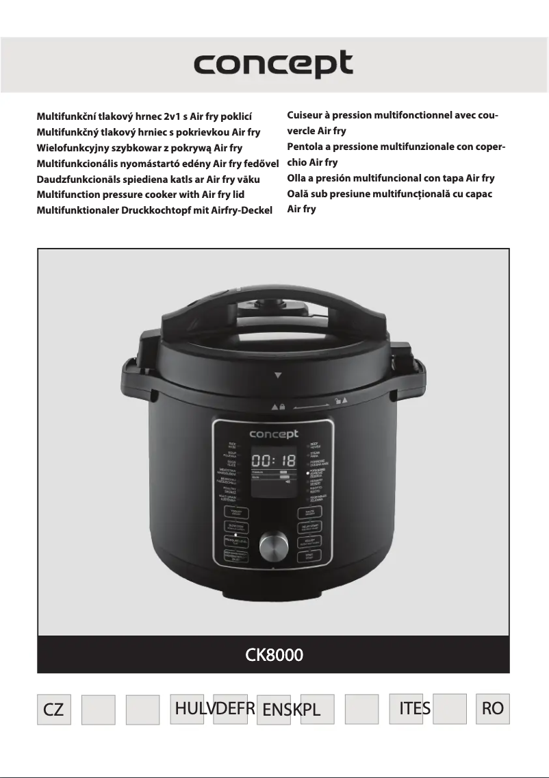 Page n°1 - Manuel utilisateur Concept CK8000