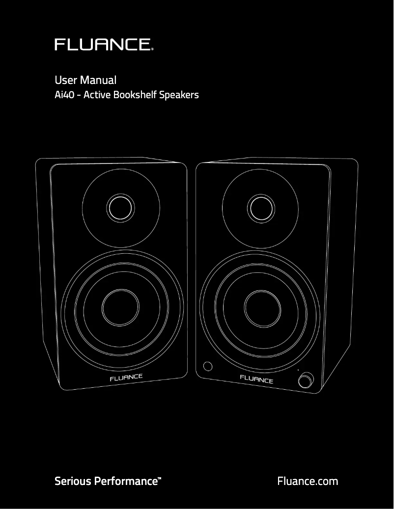 Página 1 del manual Manual de usuario Fluance AI40W
