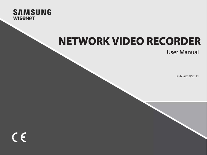 Page 1 de la notice Manuel utilisateur Wisenet XRN-2011