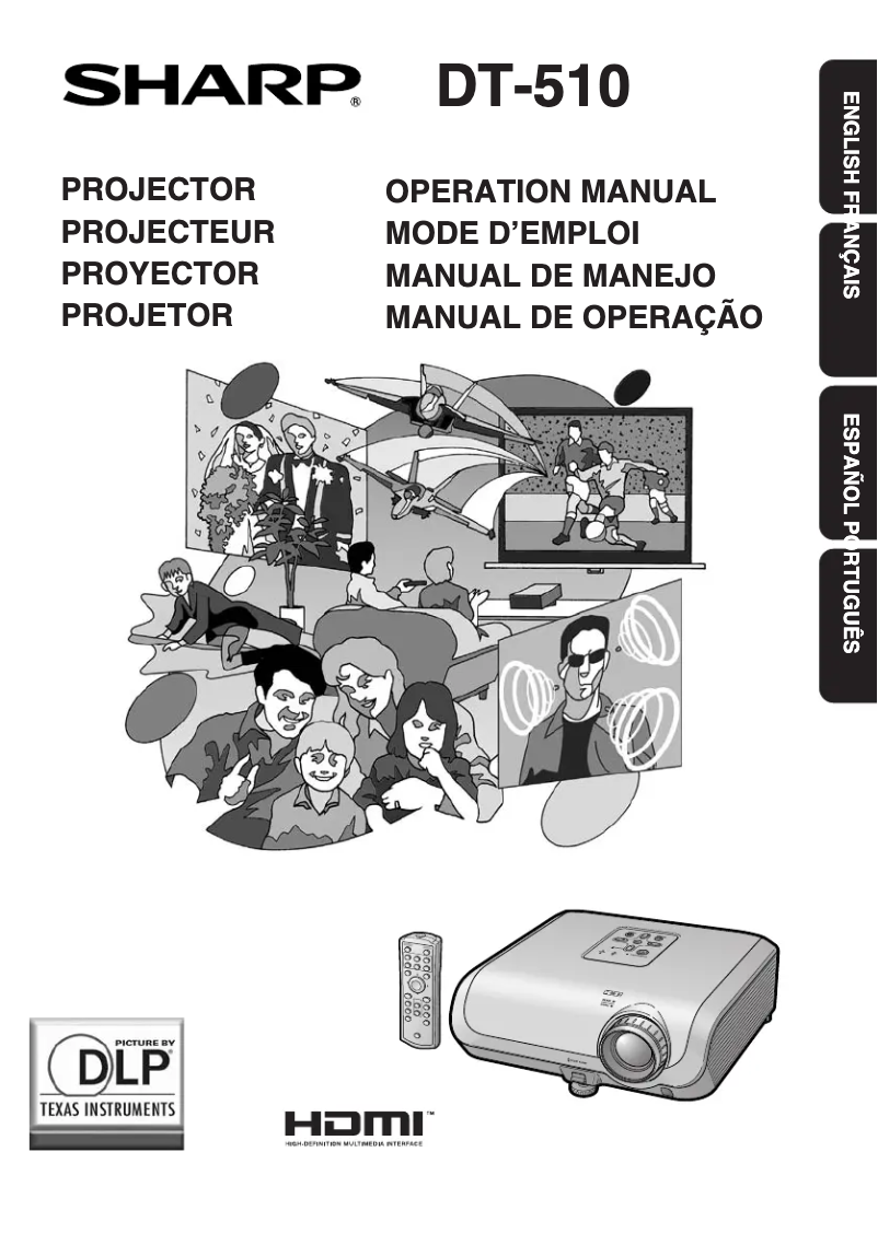 Page 1 de la notice Manuel utilisateur Sharp DT-510