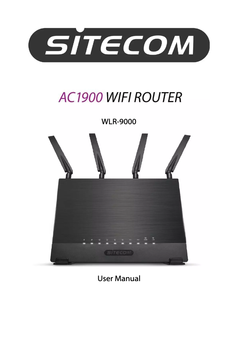 Image de la première page du manuel de l'appareil WLR-9000