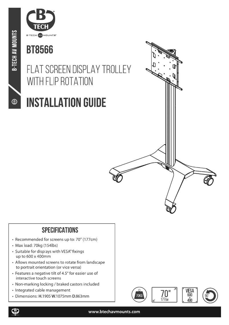 Page n°1 - Mode d'emploi B-Tech BT8566
