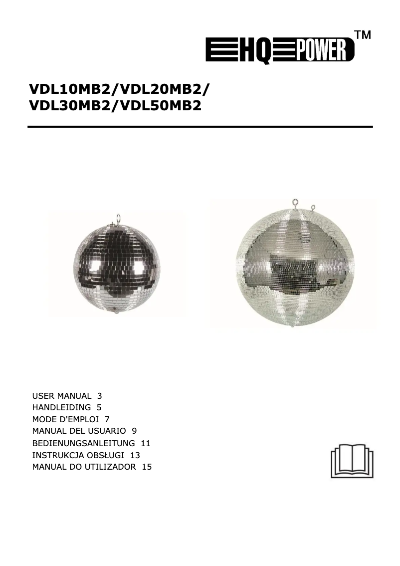 Page n°1 - Manuel utilisateur HQ Power VDL10MB2