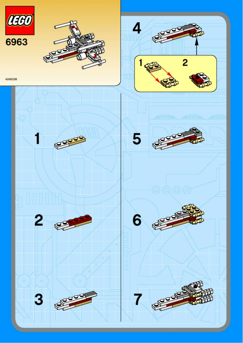 Page 1 de la notice Manuel utilisateur Lego X-WING STARFIGHTER